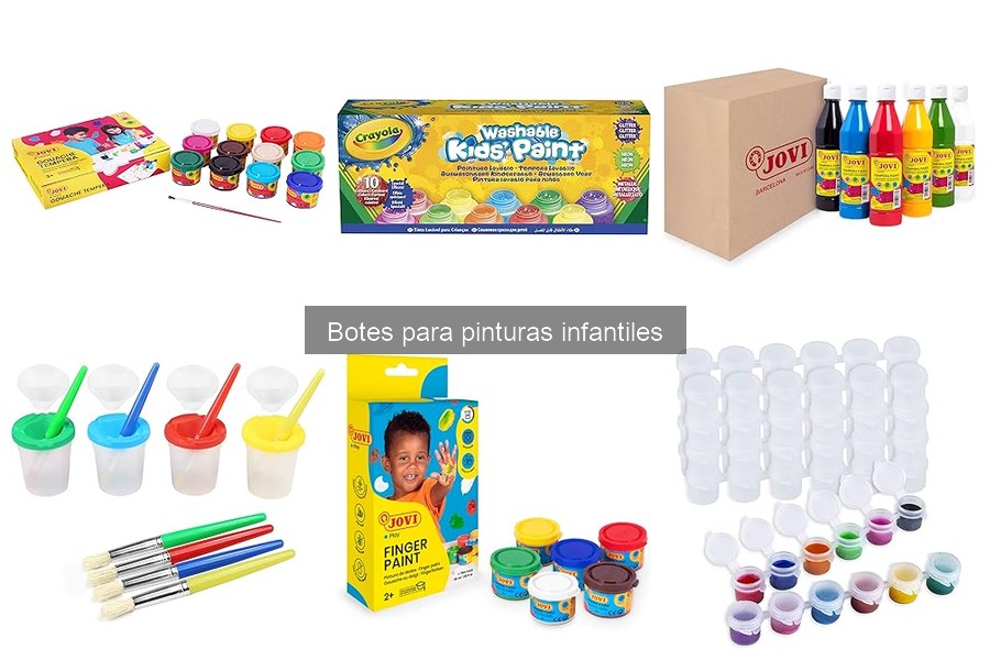 Todo sobre botes para pinturas infantiles: características y usos