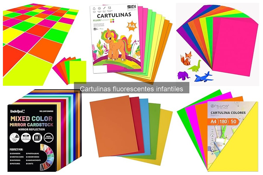 Top 5 marcas de cartulinas fluorescentes para manualidades