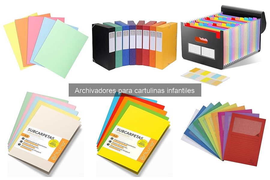 Usos creativos de archivadores para cartulinas infantiles