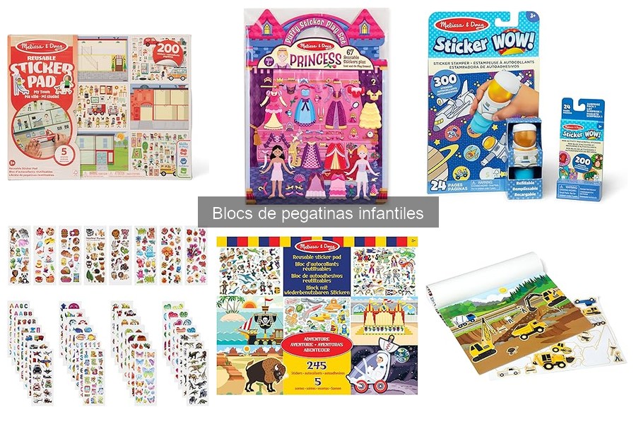 Usos creativos de blocs de pegatinas infantiles para manualidades