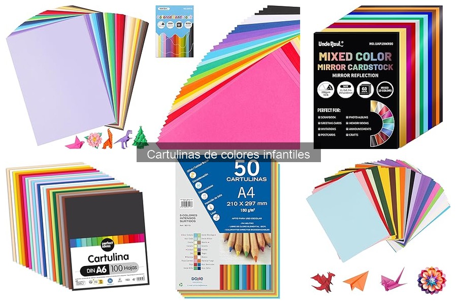 Usos creativos de cartulinas de colores en manualidades infantiles