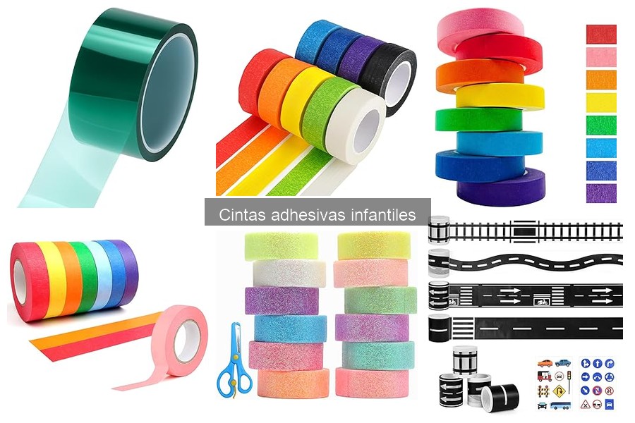 Usos creativos de cintas adhesivas en manualidades infantiles