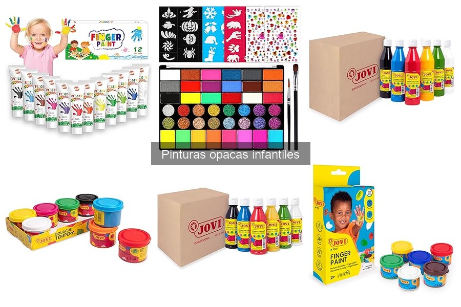Usos creativos de pinturas opacas infantiles para divertirse