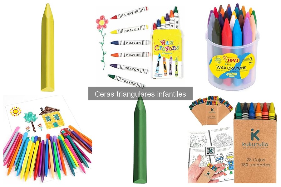 Ventajas de las ceras triangulares infantiles para pintar