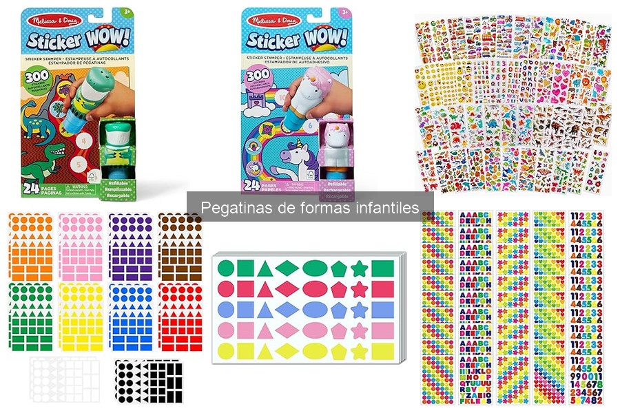 Ventajas de las pegatinas de formas infantiles en manualidades