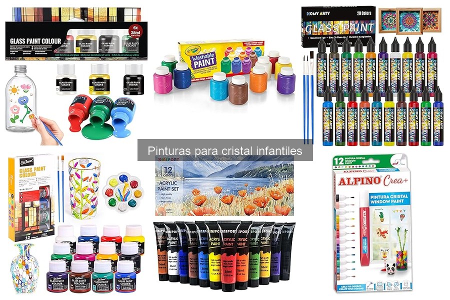 Ventajas de las pinturas para cristal en manualidades infantiles