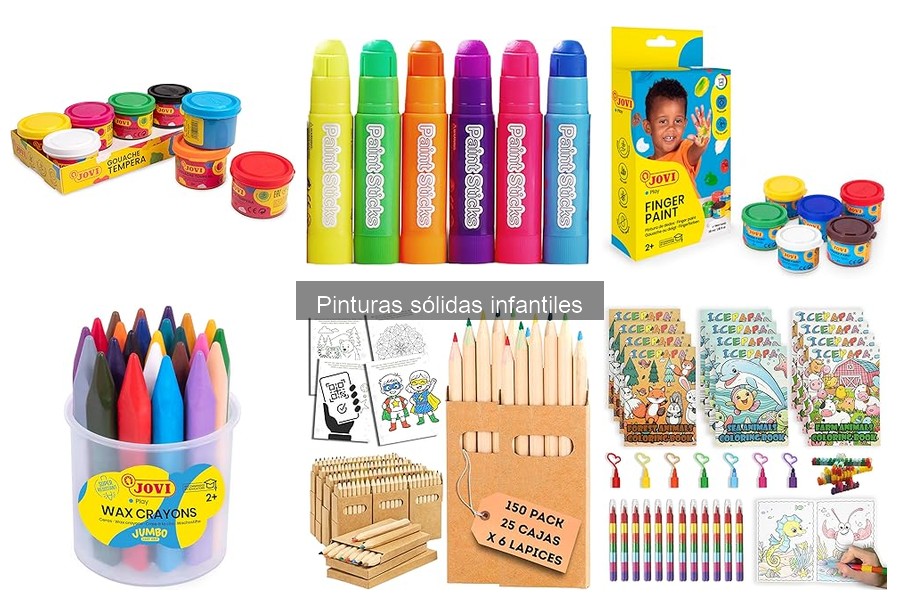 Ventajas de las pinturas sólidas para manualidades infantiles