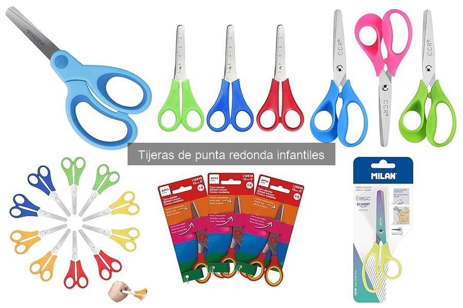 Ventajas de las tijeras de punta redonda para niños