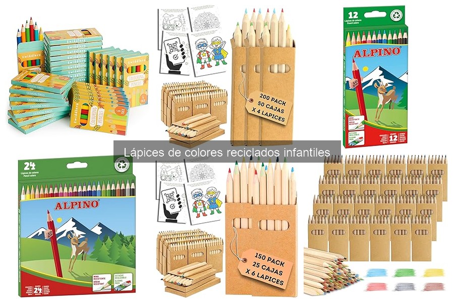 Ventajas de los lápices de colores reciclados para niños