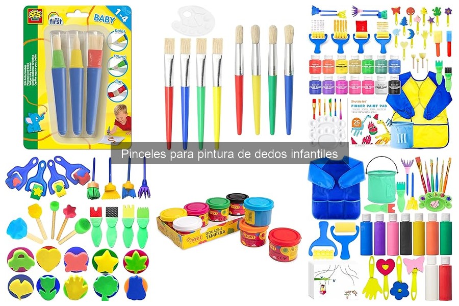 Ventajas de los Pinceles para Pintura de Dedos Infantiles