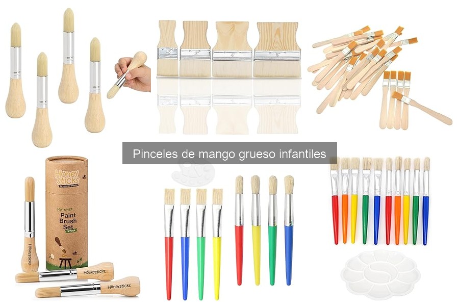 Ventajas de Pinceles de Mango Grueso para Niños en Manualidades