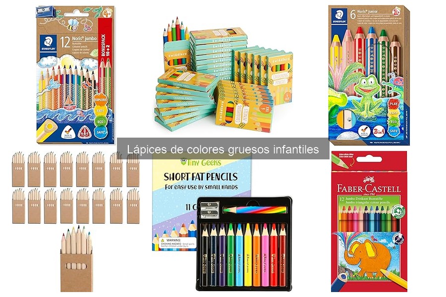 Ventajas de usar lápices de colores gruesos en manualidades infantiles