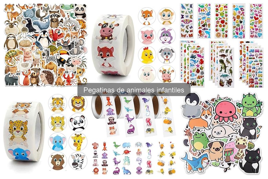 Ventajas de usar pegatinas de animales en manualidades infantiles