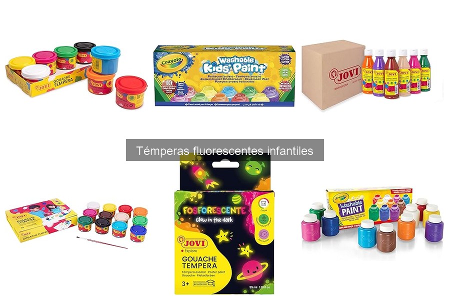 Ventajas y desventajas de las témperas fluorescentes para niños