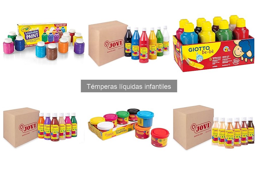 Ventajas y desventajas de las témperas líquidas infantiles
