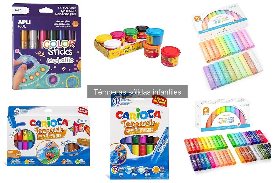 Ventajas y desventajas de las témperas sólidas infantiles