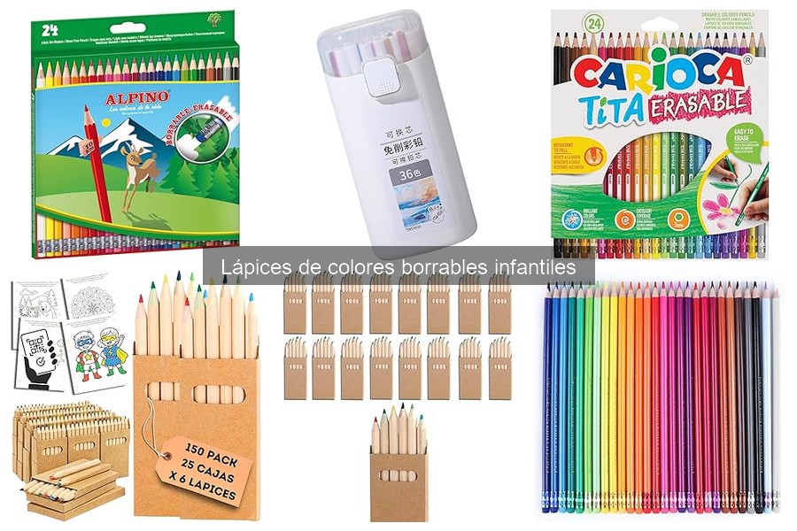 Ventajas y desventajas de los lápices de colores borrables infantiles