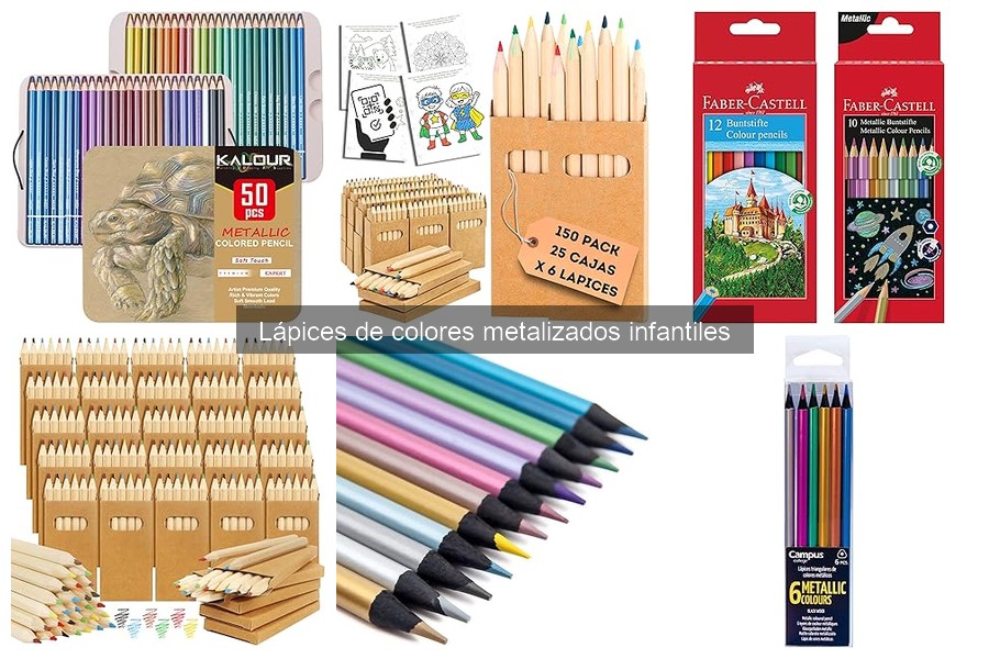 Ventajas y desventajas de los lápices de colores metalizados infantiles
