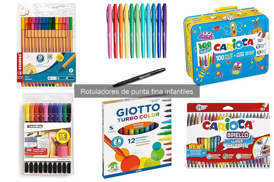 Ventajas y desventajas de rotuladores de punta fina infantiles